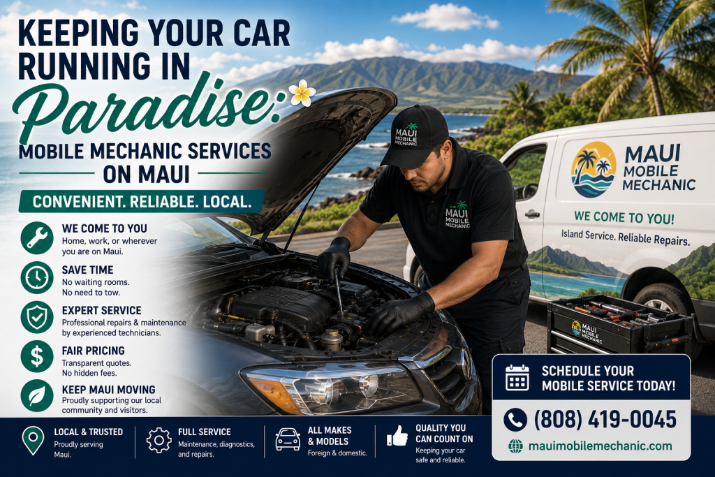 Mobile mechanic service in paradise